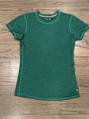 Smartwool Merino Wool Short Sleeve Tee Base Layer Green Women’s XS Outdoors